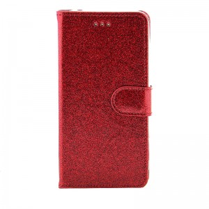 Θήκη OEM Shining με Clip Flip Cover για Huawei Y7 2019 (Κόκκινο) 