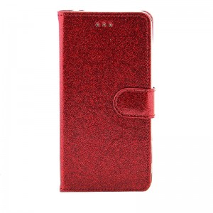Θήκη OEM Shining με Clip Flip Cover για Samsung Galaxy J6 Plus (Κόκκινο)