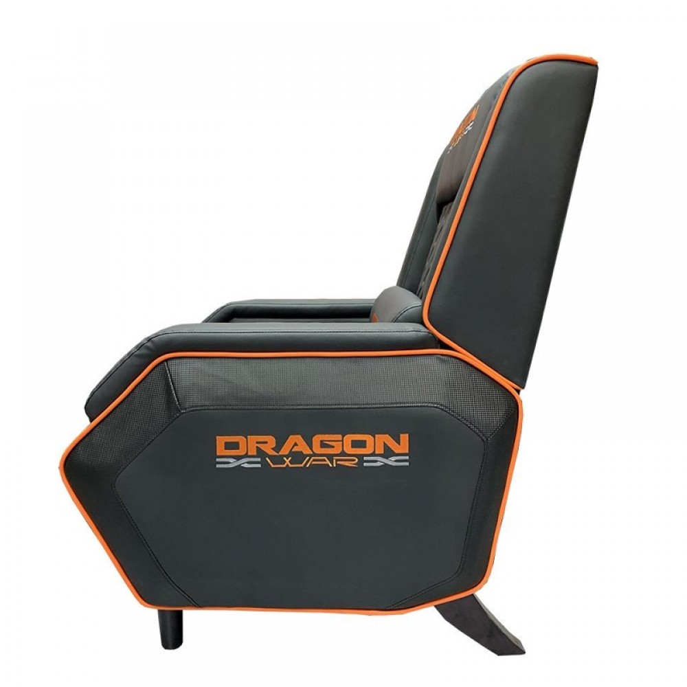 DragonWar Gaming Πολυθρόνα GC-016 (Black - Orange) 