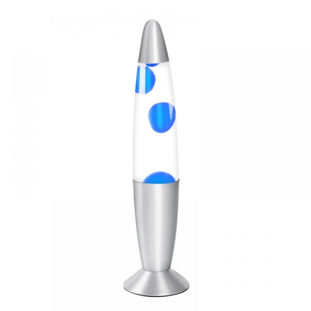 Επιτραπέζιο Φωτιστικό Lava Lamp 25W (Μπλε-Διαφανές)