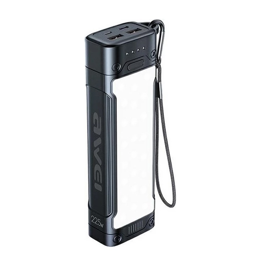 Power Βank Awei P175K 20000mAh με LED Φακό (Μαύρο)