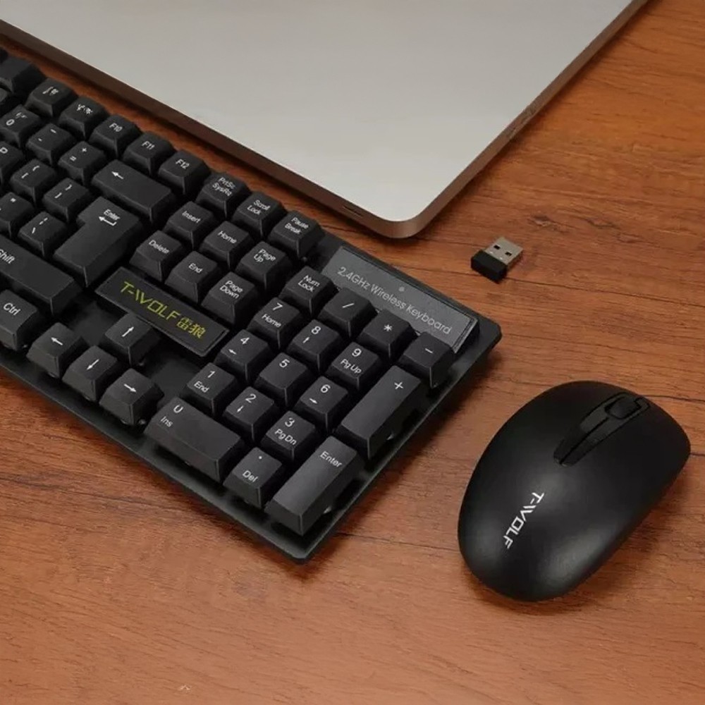Σετ Ασύρματο Πληκτρολόγιο και Ποντίκι T-Wolf TF100