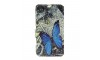 Θήκη Strass Blue Butterfly Flip Cover για Universal 3.5-3.8 (Design)