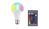 LED Colorful Lamp Α70 RGBW 10W με τηλεχειριστήριο (Άσπρο)