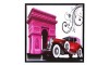 Διακοσμητικό Κάδρο 59x59 Pink Arc de Triomphe (Design)
