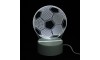 Επιτραπέζιο 3D Φωτιστικό LED σε Σχήμα Football (Άσπρο)