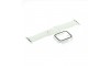 Θήκη Προστασίας με Tempered Glass & Λουράκι Σιλικόνης για Apple Watch 40mm (Άσπρο)