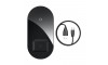 Ασύρματoς Φόρτιστης Baseus Simple 2in1 Qi Charger for Smartphones and AirPods WXJK-A01 (Transparent-Black)
