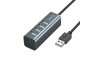 USB Hub Awei CL-122 USB-A σε 4xUSB 2.0 με καλώδιο 0.75m (Μαύρο) 