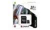 Kingston Canvas Select Plus microSDXC Class 10 64GB + Adapter (Μαύρο)