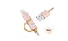 Καλώδιο Micro Usb και Lightning Awei CL-930 (Rose-Gold)