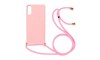 Θήκη Eco-Friendly Back Cover με Λουράκι για iPhone XS Max (Σκούρο Ροζ)