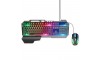 Gaming Σετ Ενσύρματο πληκτρολόγιο και Ποντίκι Hoco με RGB Φωτισμό GM12 (Μαύρο)