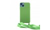 Θήκη OEM Σιλικόνης Matte Back Cover με Λουράκι για iPhone 13 Pro Max (Pale Green)