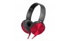 Ενσύρματα Ακουστικά MDR-XB450AP με Ενσωματωμένο Μικρόφωνο (Κόκκινο) 