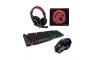 Gaming Combo 4 in 1 iMice με Ενσύρματο Πληκτρολόγιο & Ποντίκι & Mousepad & Headset & LED Φωτισμό (Αγγλικό US) (Μαύρο)