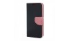 Θήκη MyMobi Fancy Book Flip Cover για Xiaomi Redmi 10 (Μαύρο - Ροζ) 