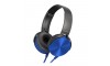 Ενσύρματα Ακουστικά MDR-XB450AP με Ενσωματωμένο Μικρόφωνο (Μπλε) 