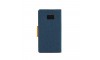 Θήκη Canvas Book Flip Cover για Samsung Galaxy S21 Ultra (Σκούρο Μπλε)