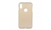 Θήκη Jelly Case Badge Hole Back Cover για iPhone XR (Χρυσό)