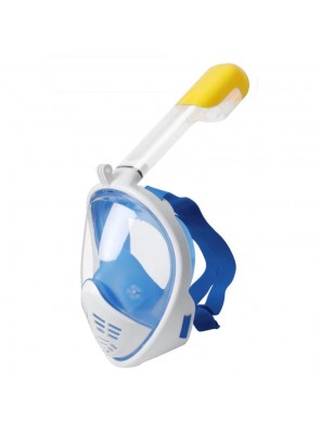 Μάσκα Κατάδυσης Full Face με αναπνευστήρα L/XL (Άσπρο-Μπλε) 