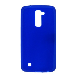 Θήκη Jelly Case Brush Back Cover για LG K10 (Μπλε)