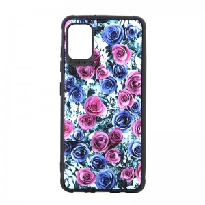 Θήκη Pink & Blue Roses Back Cover για Samsung Galaxy A51 (Design) 