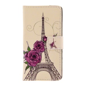 Θήκη Tour Eiffel Roses Flip Cover για Samsung Galaxy A3 2016 (Design)