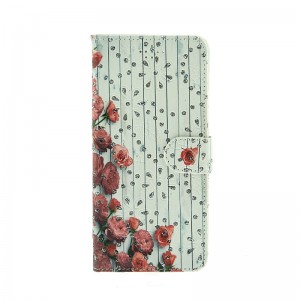 Θήκη Strass Roses on a White Fence Flip Cover για Samsung Galaxy A42 (Design)