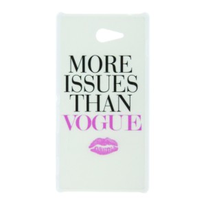 Θήκη More Issues Than Vogue Back Cover για Sony Xperia M2 (Design)