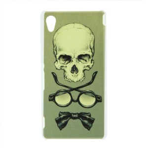 Θήκη Skull Glasses Papillon Back Cover για Sony Xperia M4 (Design)