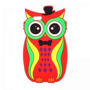 Θήκη 3D Owl Back Cover για iPhone 6/6S  (Κόκκινο)