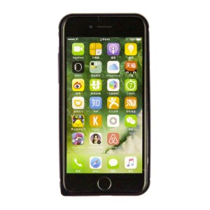 Metallic Bumper LOVE MEI για iPhone 7/8 (Μαύρο)