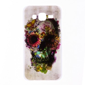 Θήκη Flowerful Skull Back Cover για Samsung Galaxy J5 (Design)