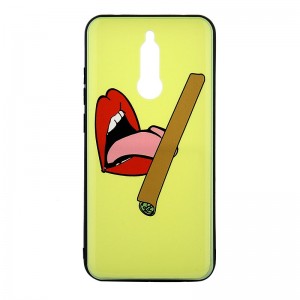 Θήκη Lips Rolling Cigarette Back Cover για Xiaomi Redmi 8 (Design)