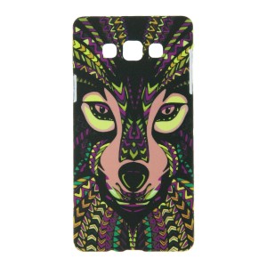 Θήκη Aztec Animal Pink Wolf Back Cover για Samsung Galaxy A7 (Design)