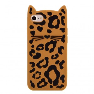 Θήκη MyMobi 3D Back Cover Cat Animal Print για iPhone 5/5S  (Καφέ)