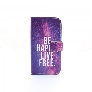 Θήκη Be Happy Live Free Flip Cover για Samsung Galaxy Young 2 (Design)