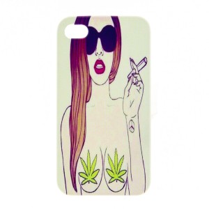 Θήκη Cigarette Girl Back Cover για iPhone 4/4S (Design)