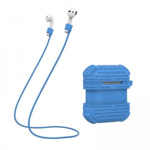 Θήκη για Airpods με λουράκι ακουστικών (Μπλε)