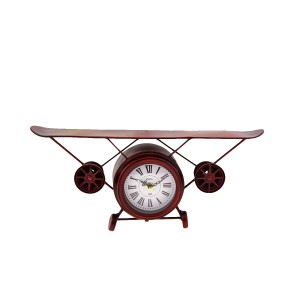  Μεταλλικό Ρολόι Διπλάνο Paris 1865  (Κόκκινο)