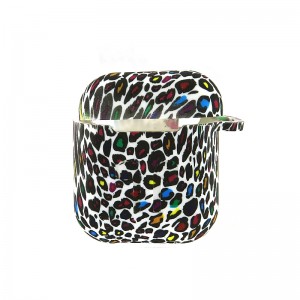 Θήκη Silicone Colorful Leopard με Κλιπ για Apple AirPods (Design)