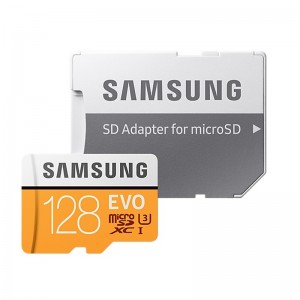 Κάρτα Μνήμης MicroSDXC 128GB Samsung EVO UHS-I U3 with adapter