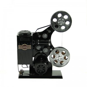Μεταλλική Διακοσμητική Vintage Μηχανή Προβολής (Μαύρο)