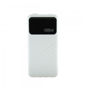 Powerbank G35 με Ενσωματωμένα Καλώδια Type-C, Lightning &USB-A 10000mAh