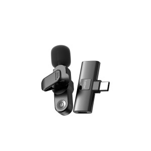 Ασύρματο Μικρόφωνο Earldom ET-MC7C Plug And Play με Type-C (Μαύρο)