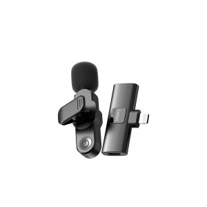 Ασύρματο Μικρόφωνο Earldom ET-MC7L Plug And Play με Lightning (Μαύρο)1