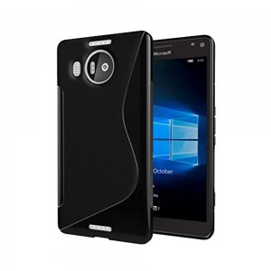 Θήκη MyMobi Σιλικόνης Matte Back Cover για Nokia 950XL (Μαύρο)