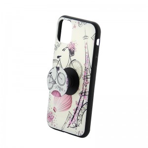 Θήκη με Popsocket Pink Flowers Paris Back Cover για Xiaomi Redmi 8 (Design) 