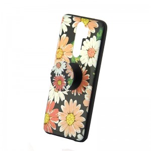 Θήκη με Popsocket Colorful Flowers Back Cover για Huawei P30 Lite (Design)